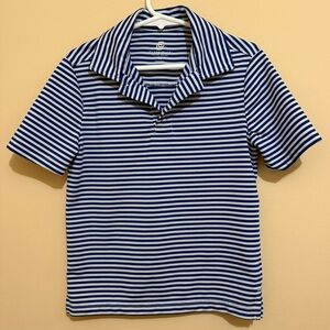 Class Club Navy and White Striped Shirt